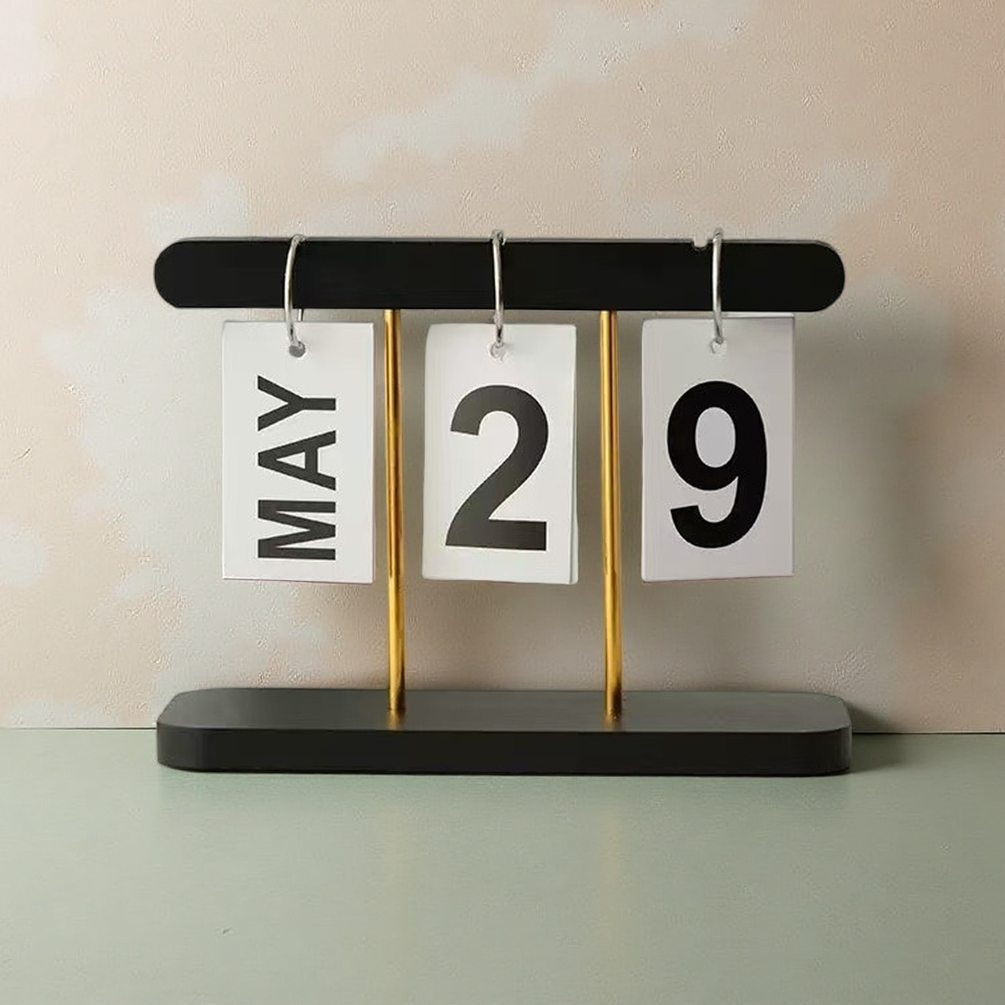 [DFC]Simple Wooden Page-turning Calendar For Home Study And Dormitory Desktop Decoration