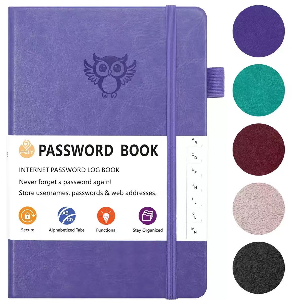 [DFC] Notebook, Owl English Password Book, 32k Simple Notebook, Website Address Book, Phone Book