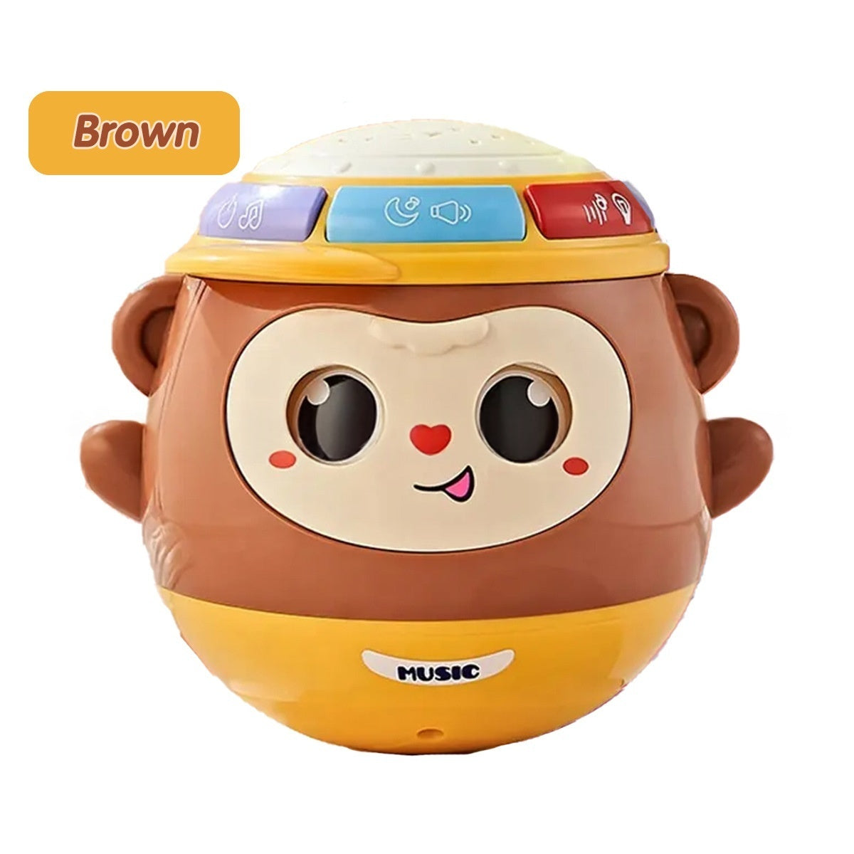 Children's Tumbler Hand Drum - Educational Musical Pat Drum for 0-1 Year Olds, Enlightenment Toy for 3-6 Months Babies