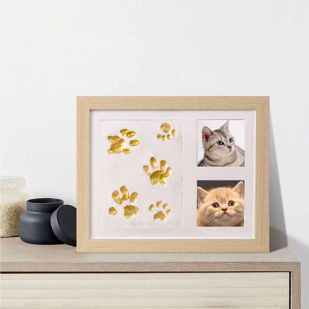 Cross-border Pet/Baby Hand & Footprint Photo Frame Set - DIY Permanent Memory, Heartwarming Gift for 1st Birthday