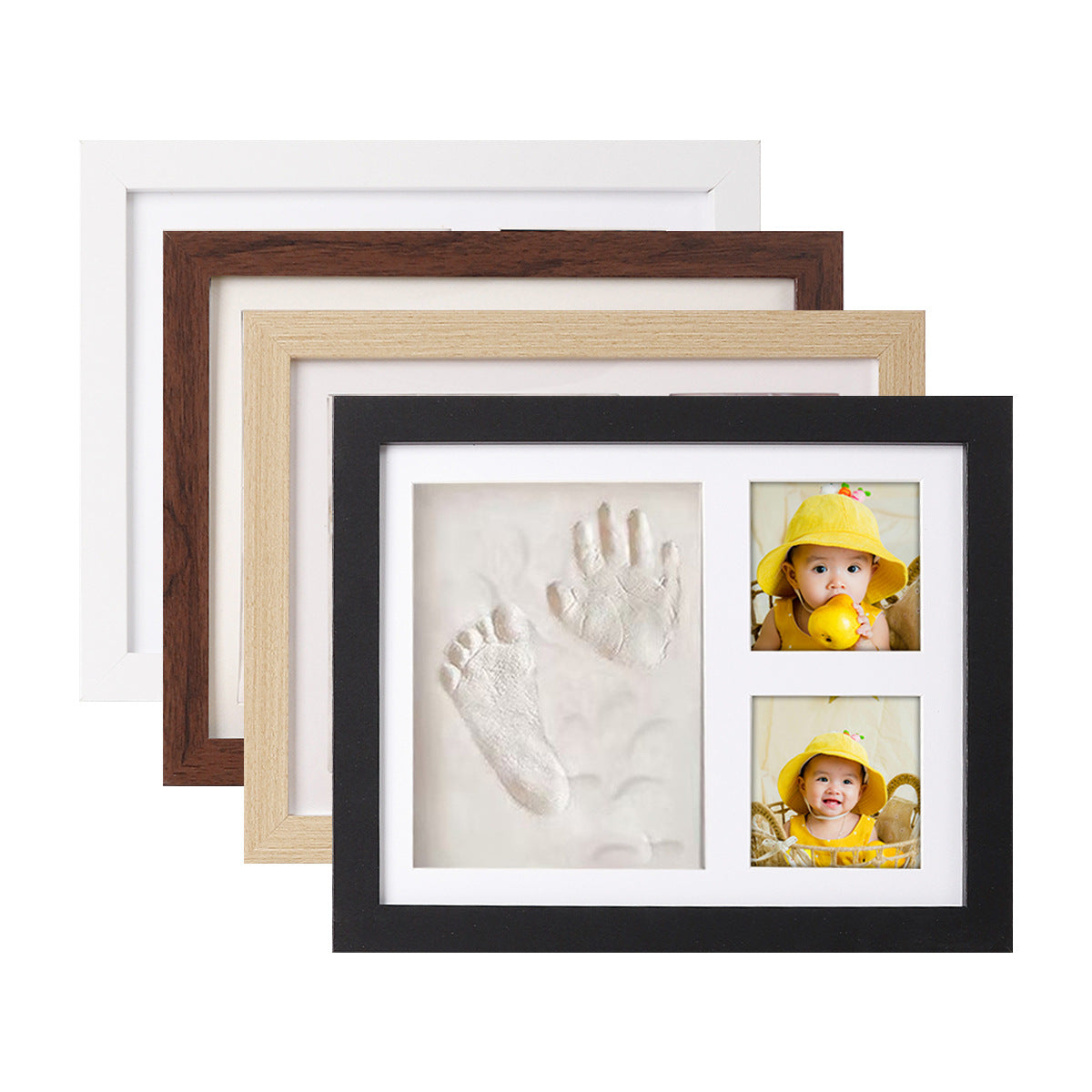 Cross-border Pet/Baby Hand & Footprint Photo Frame Set - DIY Permanent Memory, Heartwarming Gift for 1st Birthday
