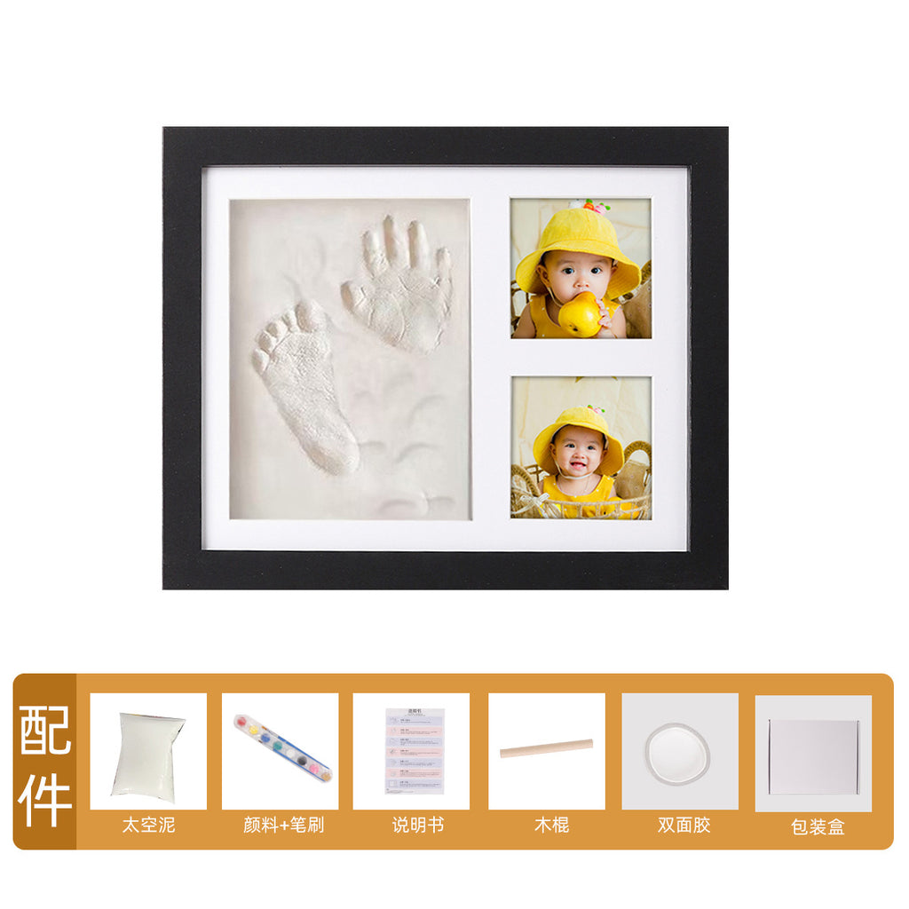 Cross-border Pet/Baby Hand & Footprint Photo Frame Set - DIY Permanent Memory, Heartwarming Gift for 1st Birthday