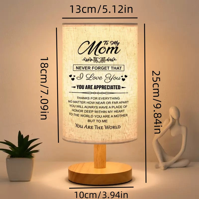 Nordic Wooden Fabric Cover Table Lamp, Modern Ins Creative Decorative Table Lamp, Bedroom USB Warm Light, Cozy And Eye-protecting Night Light, New House Bedroom Decorative Table Lamp,weight 2000g