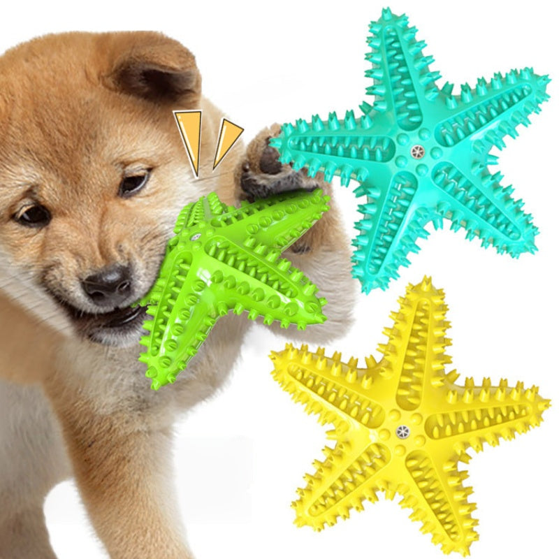 [DFC] Dog Dental Chew Toy Indestructible Teeth Cleaning Starfish Puppy Toothbrush Pet Supply Training Chew Ball