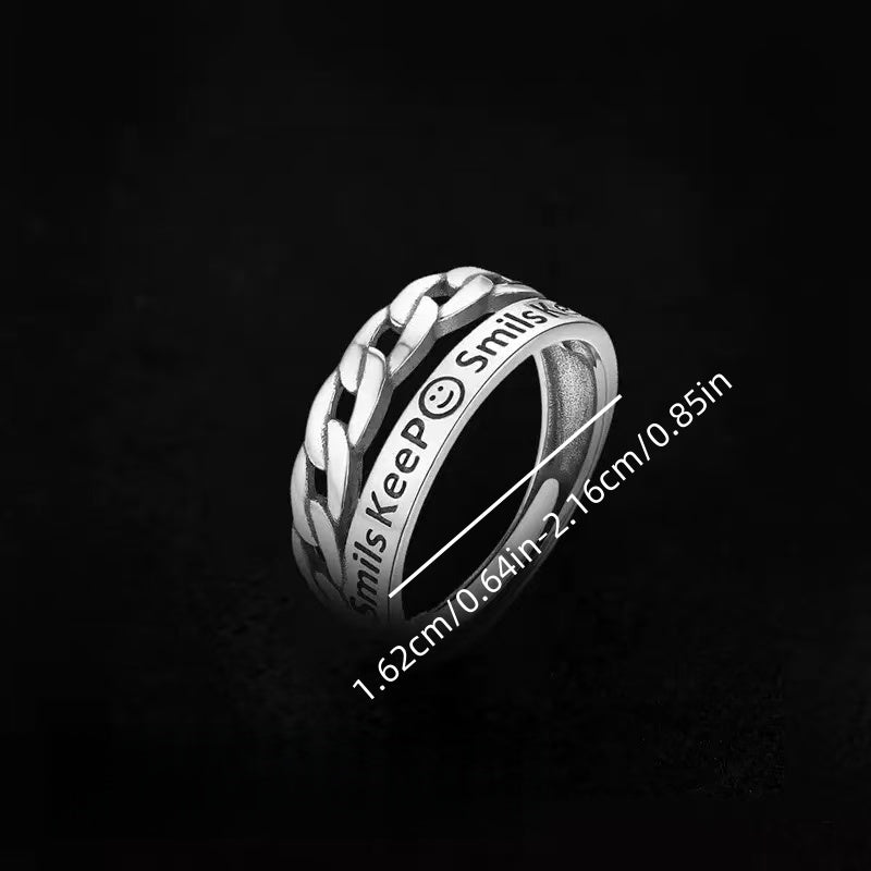 [DFC]Simple Mobius Strip Ring, High-end Ring, Couple Rings, High-end And Simple Design, Titanium Steel, No Color Fading, Street Style Ring, Suitable For Daily Wear