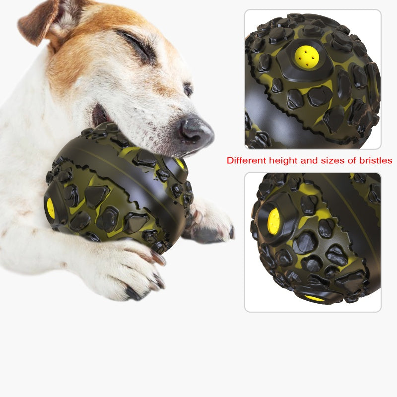 [DFC] Dog Interactive Puzzle Toy Squeaky Ball Chew Teether Pet Training Biting Chew Toy for Dogs