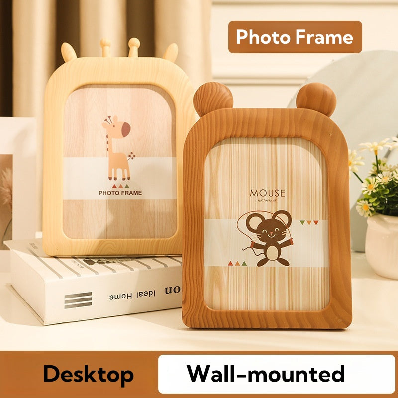 [FREE DELIVERY] Photo Frame 7inch Size 15.7cm*23cm Imitation Wood Design Kids Picture Frame Family Picture Frame Desktop Placed Or Wall-mounted