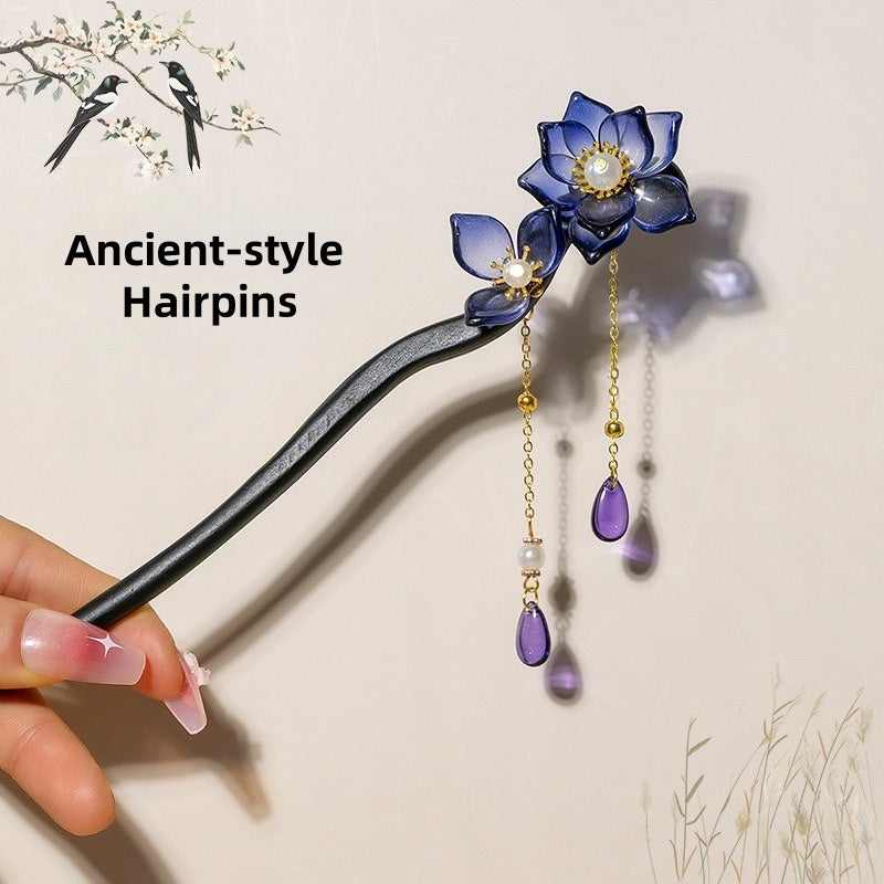 [DFC]Ancient-style Hairpins, Wooden Hairpins, Noble And Elegant Headwear, Updo Hair,  Valentine's Day And Halloween Gifts