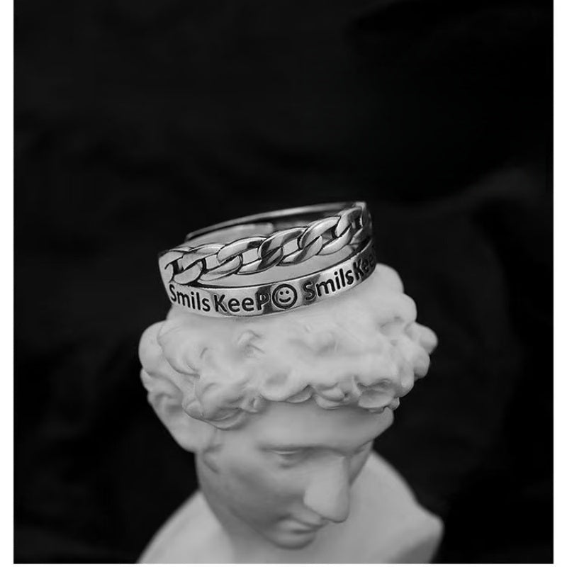 [DFC]Simple Mobius Strip Ring, High-end Ring, Couple Rings, High-end And Simple Design, Titanium Steel, No Color Fading, Street Style Ring, Suitable For Daily Wear