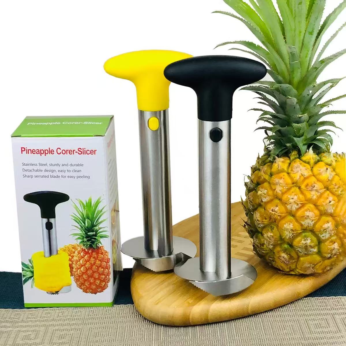 [DFC] Pineapple Peeler, Pineapple Peeling Machine, Pineapple Extraction Knife, Pineapple Cutting And Core Extraction Device, Fruit Core Separator, Tropical Fruit Separator