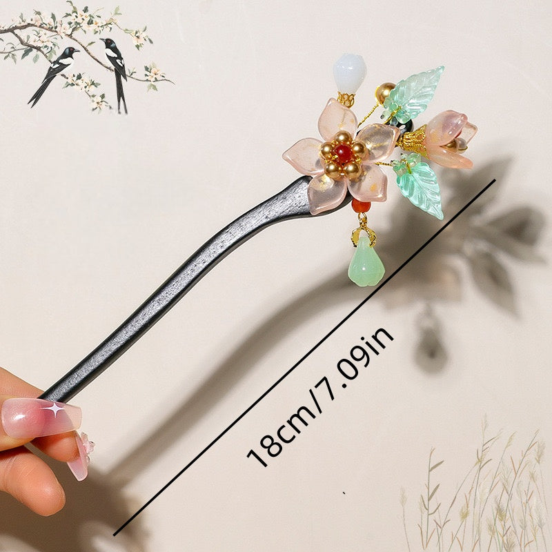 [DFC]New Chinese-style Ancient-style Hairpins, Elegant Wooden Hairpins, High-end Accessories, Updo Ancient-style Hairpins, Box Hairpins, Valentine's Day And Halloween Gifts