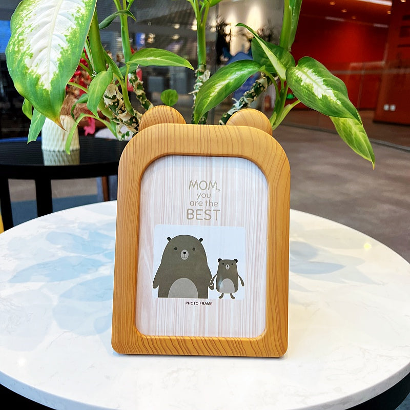 [FREE DELIVERY] Photo Frame 7inch Size 15.7cm*23cm Imitation Wood Design Kids Picture Frame Family Picture Frame Desktop Placed Or Wall-mounted