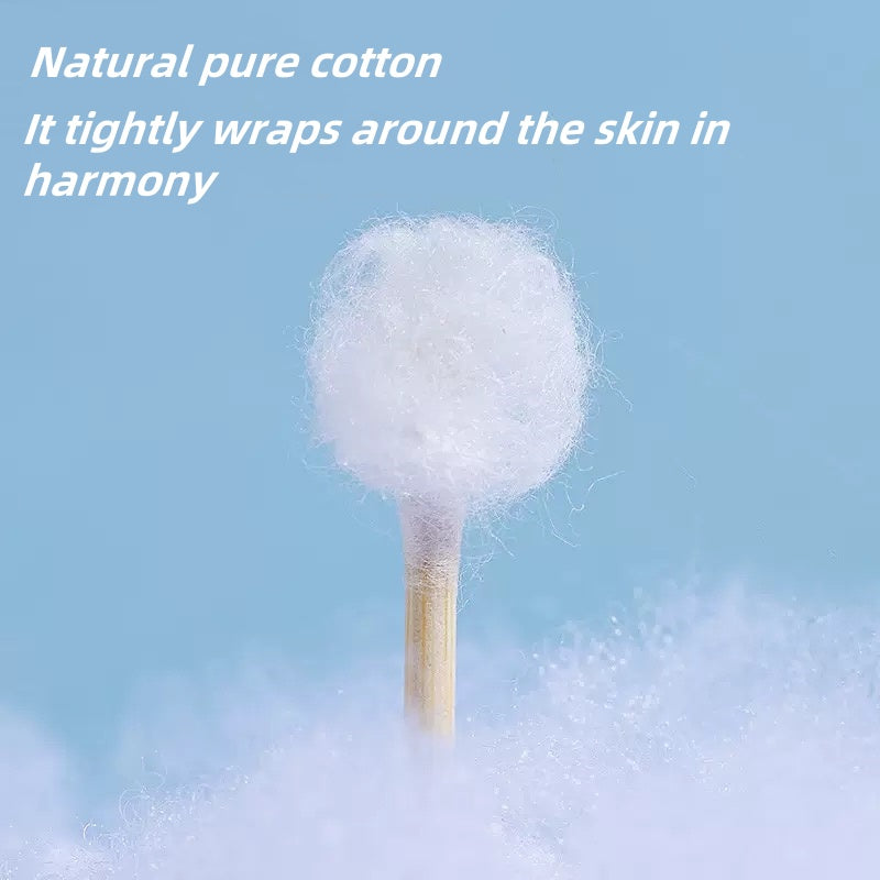Disposable Double-headed Household Cotton Swabs For Ear Cleaning, Ear Picking, Ear Cleaning Cotton Swabs, Makeup Removal, And Special Cotton Swabs For Makeup And Beauty, , Each Package Contains 100 Pieces,Weight 26g
