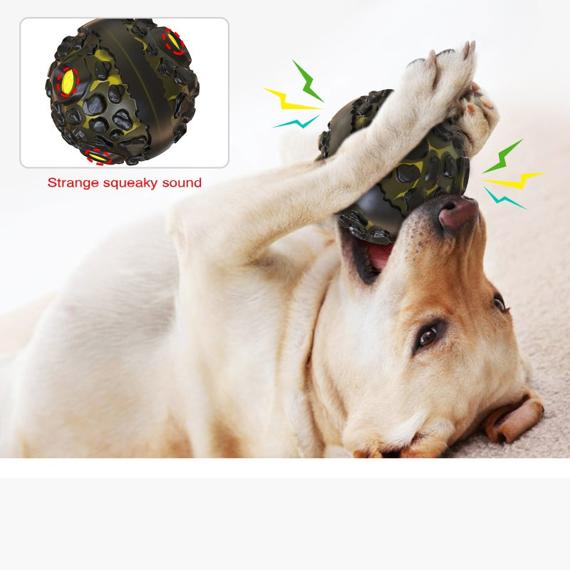 [DFC] Dog Interactive Puzzle Toy Squeaky Ball Chew Teether Pet Training Biting Chew Toy for Dogs