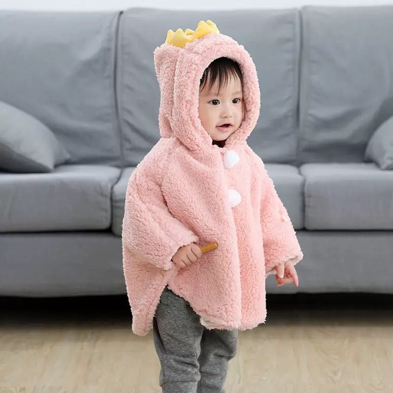 [DFC] Windproof Coat For Spring And Winter, Autumn And Winter Baby Shawl, Plush And Warm Style