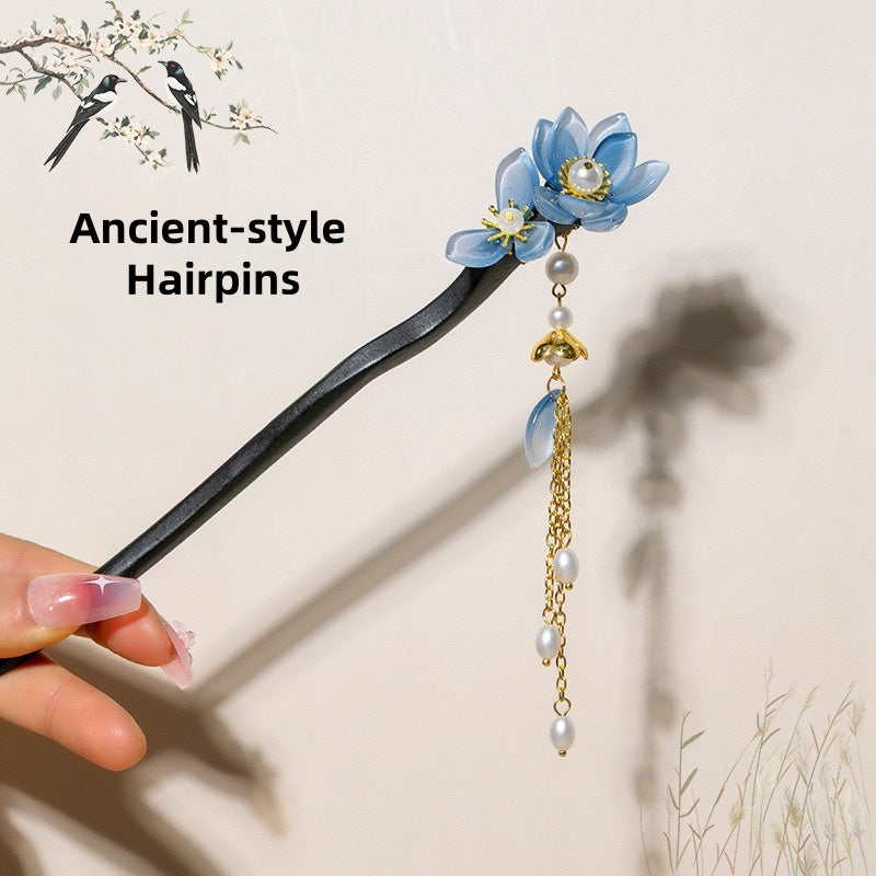 [DFC]Ancient-style Hairpins, Wooden Hairpins, Noble And Elegant Headwear, Updo Hair,  Valentine's Day And Halloween Gifts