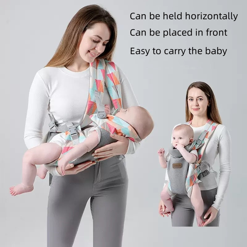 Simple baby carrier for going out, dual-purpose front and back waist stool, baby front-hugging horizontal waist stool, fashionable baby carrier, weight 345g