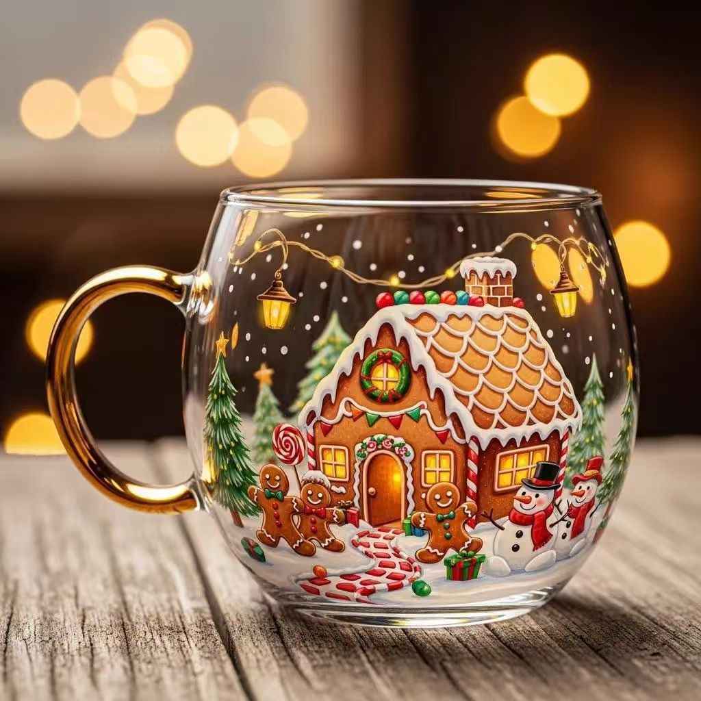 2025 Limited Edition! Halloween & Christmas Painted Mug - Full of Holiday Vibe