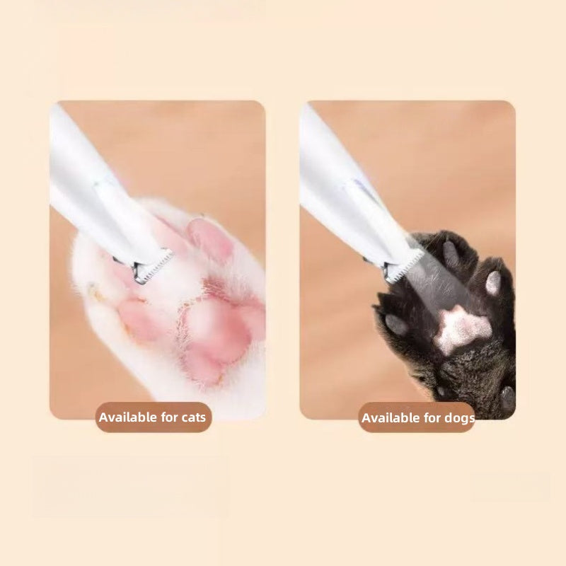 [DFC]Pet Foot Hair Trimmer, Cat And Dog Hair Trimmer, Dog Foot Sole Electric Push With LED Light Lighting, Usb Charging Trimmer
