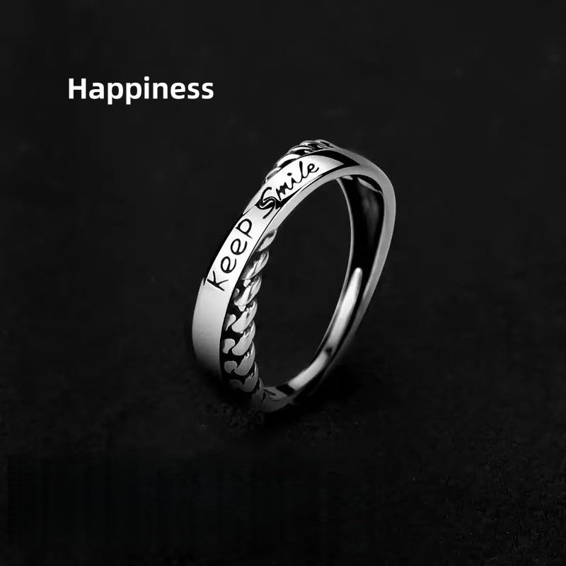 [DFC]Simple Mobius Strip Ring, High-end Ring, Couple Rings, High-end And Simple Design, Titanium Steel, No Color Fading, Street Style Ring, Suitable For Daily Wear