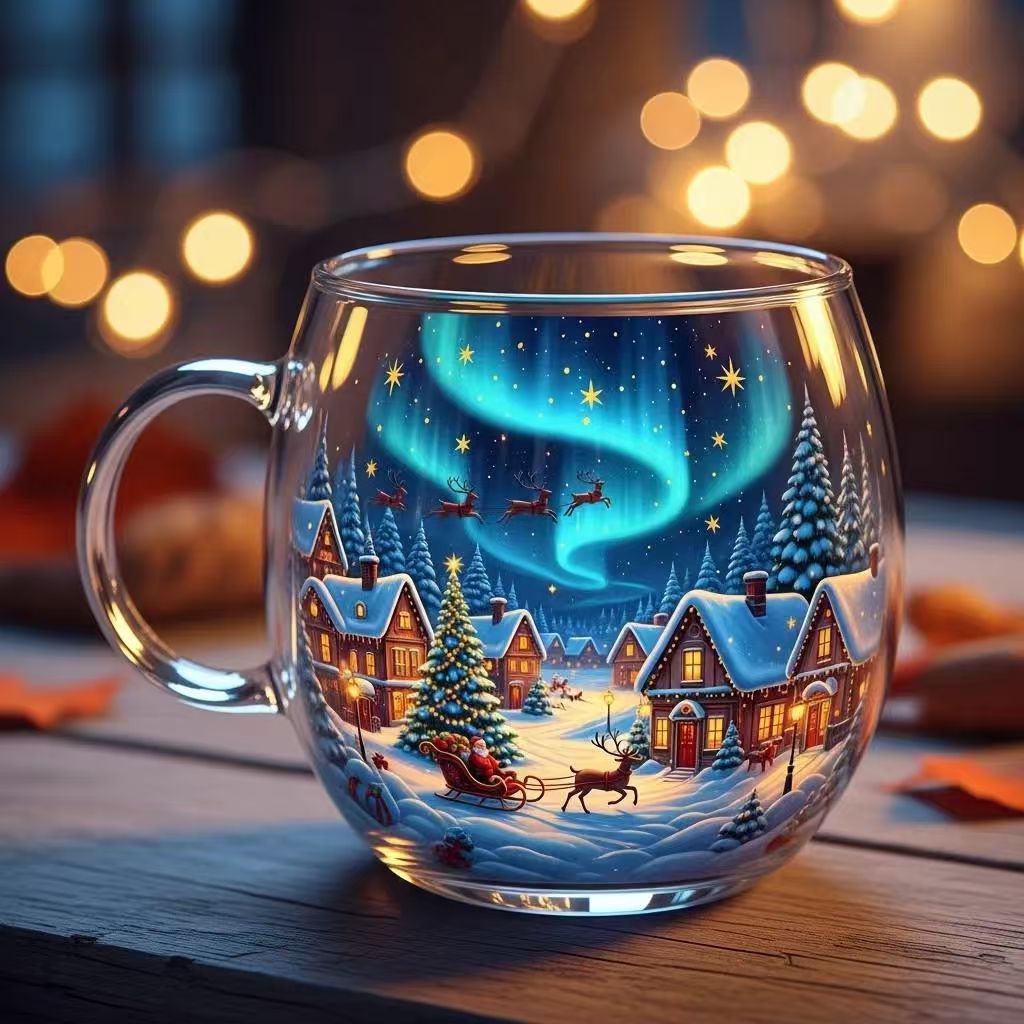 2025 Limited Edition! Halloween & Christmas Painted Mug - Full of Holiday Vibe