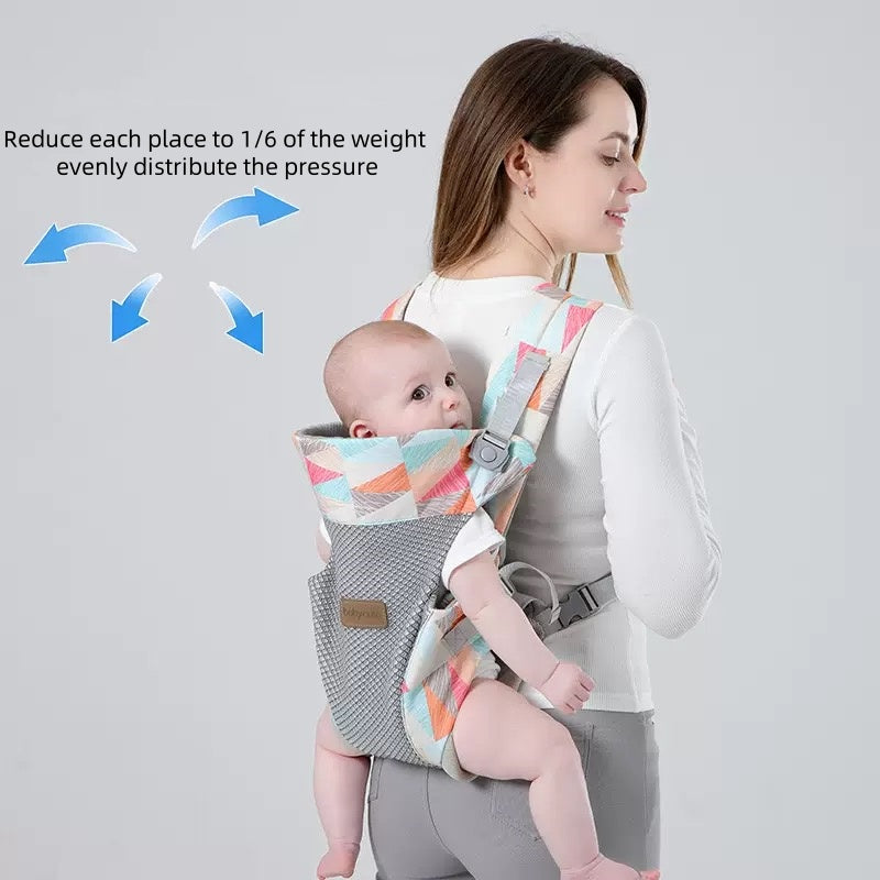 Simple baby carrier for going out, dual-purpose front and back waist stool, baby front-hugging horizontal waist stool, fashionable baby carrier, weight 345g