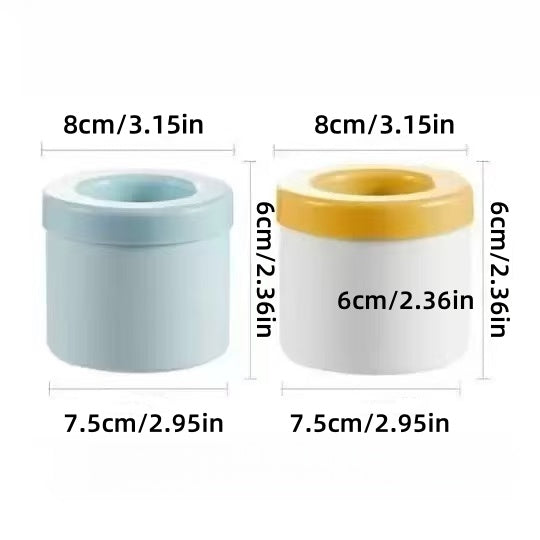 [DFC] Cylindrical Ice Cube Tray, Silicone Ice Cube Mold, Mini Ice Cube Cup, Easy-release Ice-making Cup, Ice Storage Box, Beverage Ice Maker