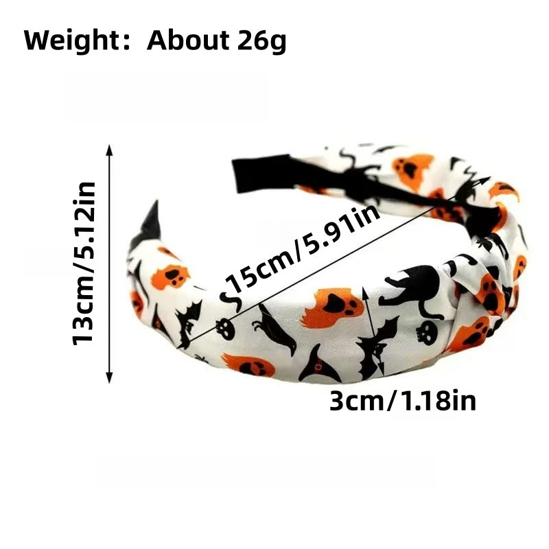 [DFC]Halloween Pumpkin Tie Headband, Creative Style Headband, Fashionable Fabric Headband, Atmospheric Hair Accessory