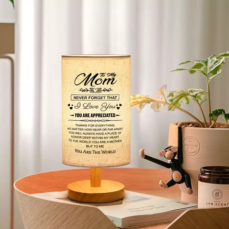 Nordic Wooden Fabric Cover Table Lamp, Modern Ins Creative Decorative Table Lamp, Bedroom USB Warm Light, Cozy And Eye-protecting Night Light, New House Bedroom Decorative Table Lamp,weight 2000g