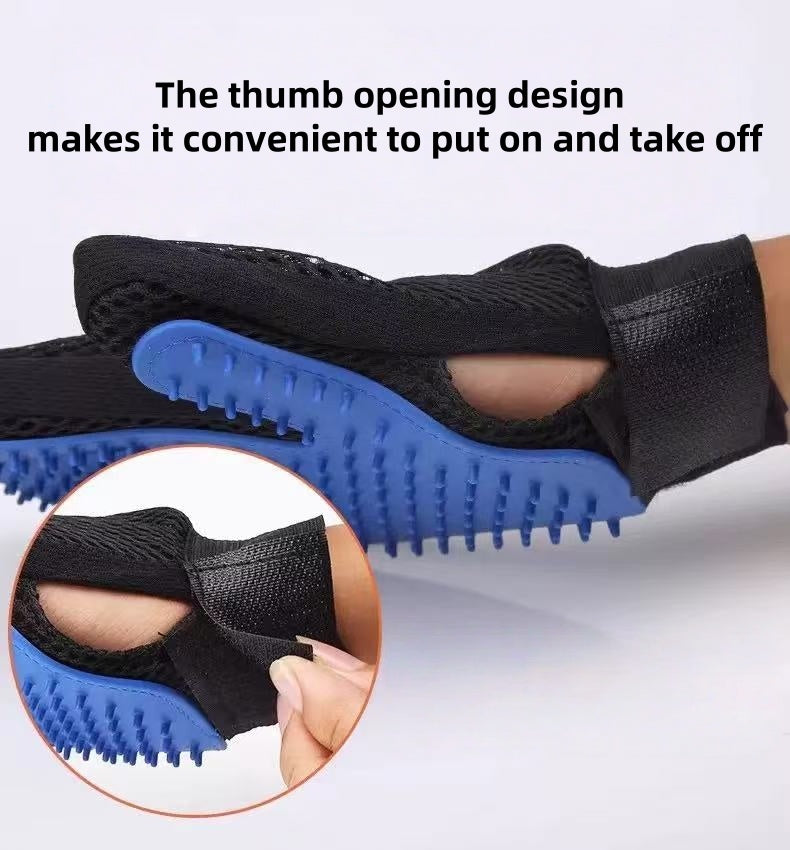 [DFC]Cat Petting Gloves, Cat Combs, Pet Hair Removal Combs, Bathing Gloves, Cat Hair Grooming Tools