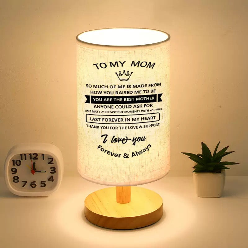 Nordic Wooden Fabric Cover Table Lamp, Modern Ins Creative Decorative Table Lamp, Bedroom USB Warm Light, Cozy And Eye-protecting Night Light, New House Bedroom Decorative Table Lamp,weight 2000g