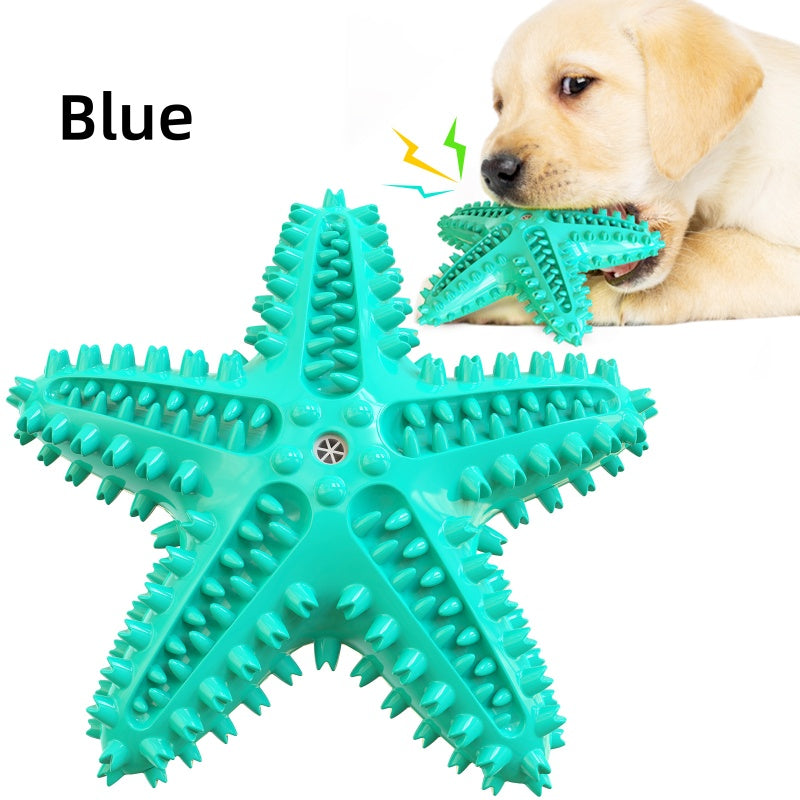[DFC] Dog Dental Chew Toy Indestructible Teeth Cleaning Starfish Puppy Toothbrush Pet Supply Training Chew Ball