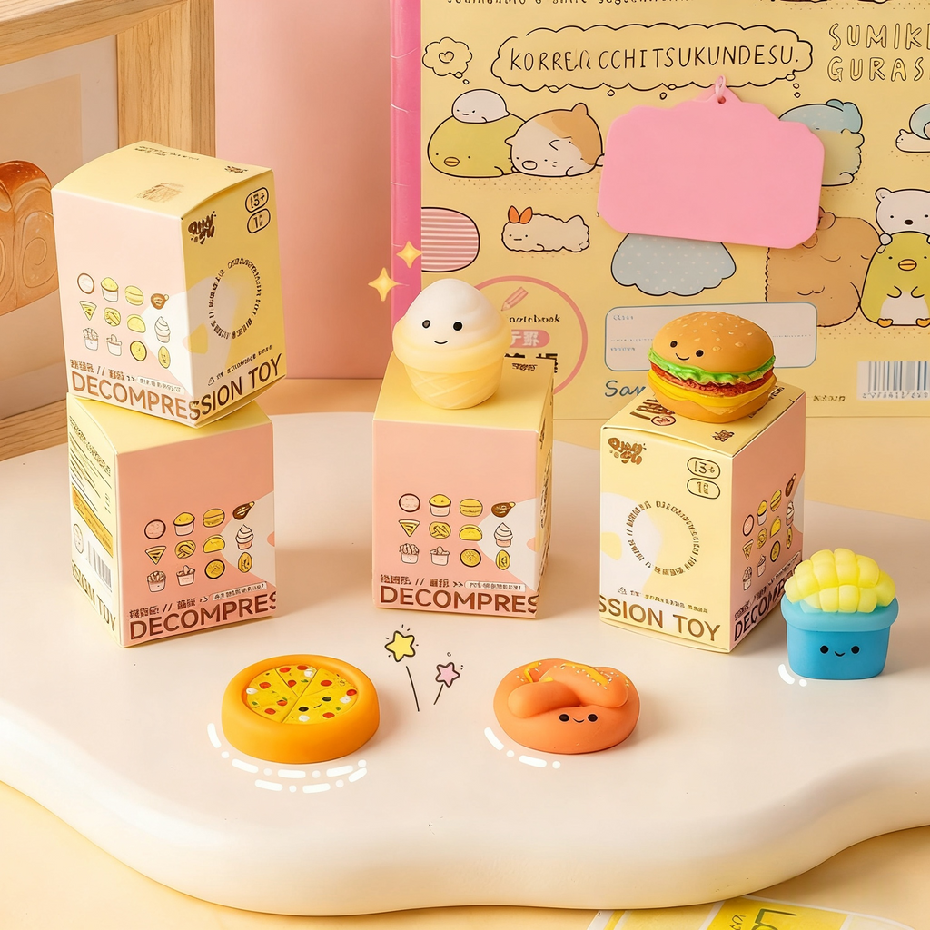 Stress Relief Squishy Blind Box! Baking Dango Vent Toy - Lucky Gift for Children's Wishes