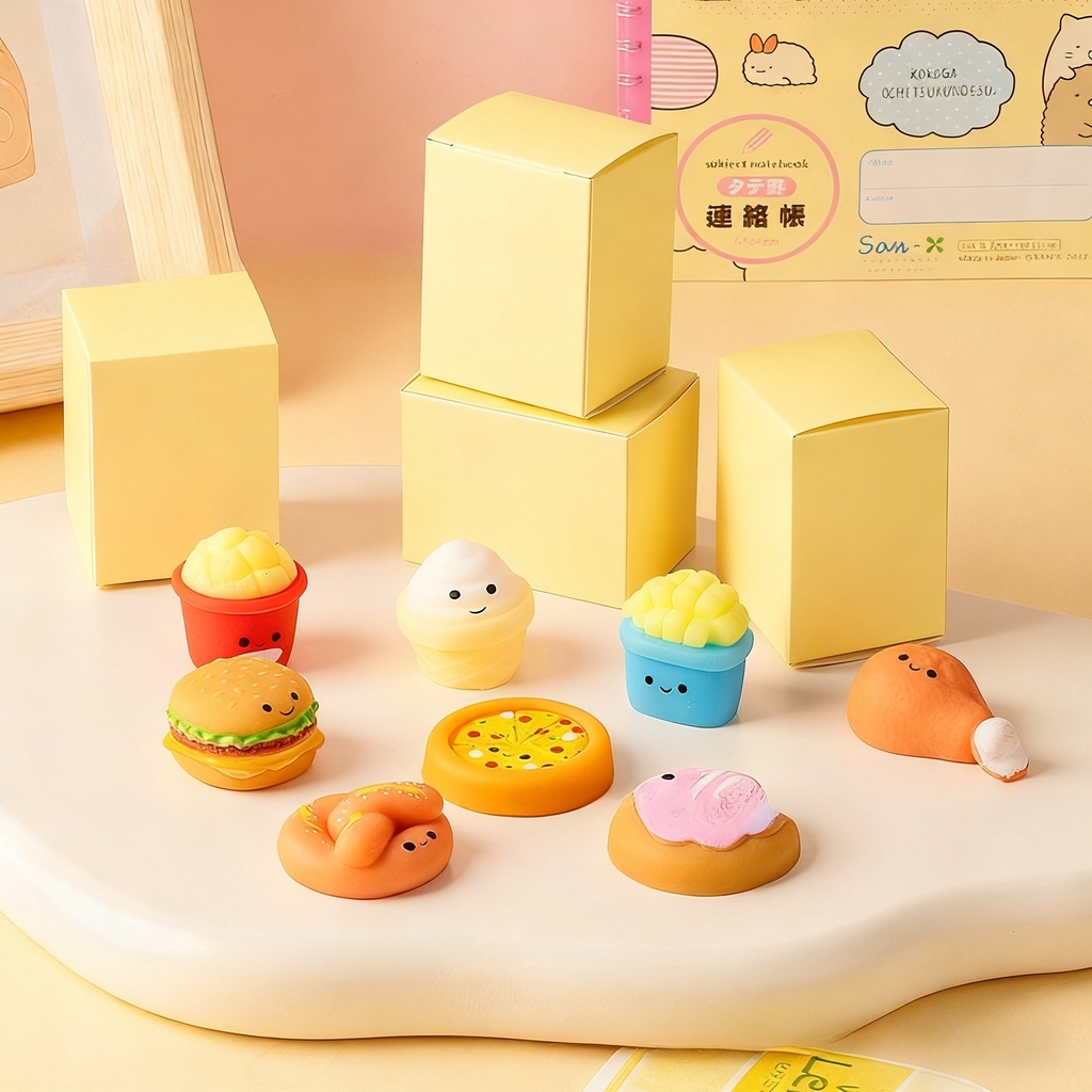 Stress Relief Squishy Blind Box! Baking Dango Vent Toy - Lucky Gift for Children's Wishes