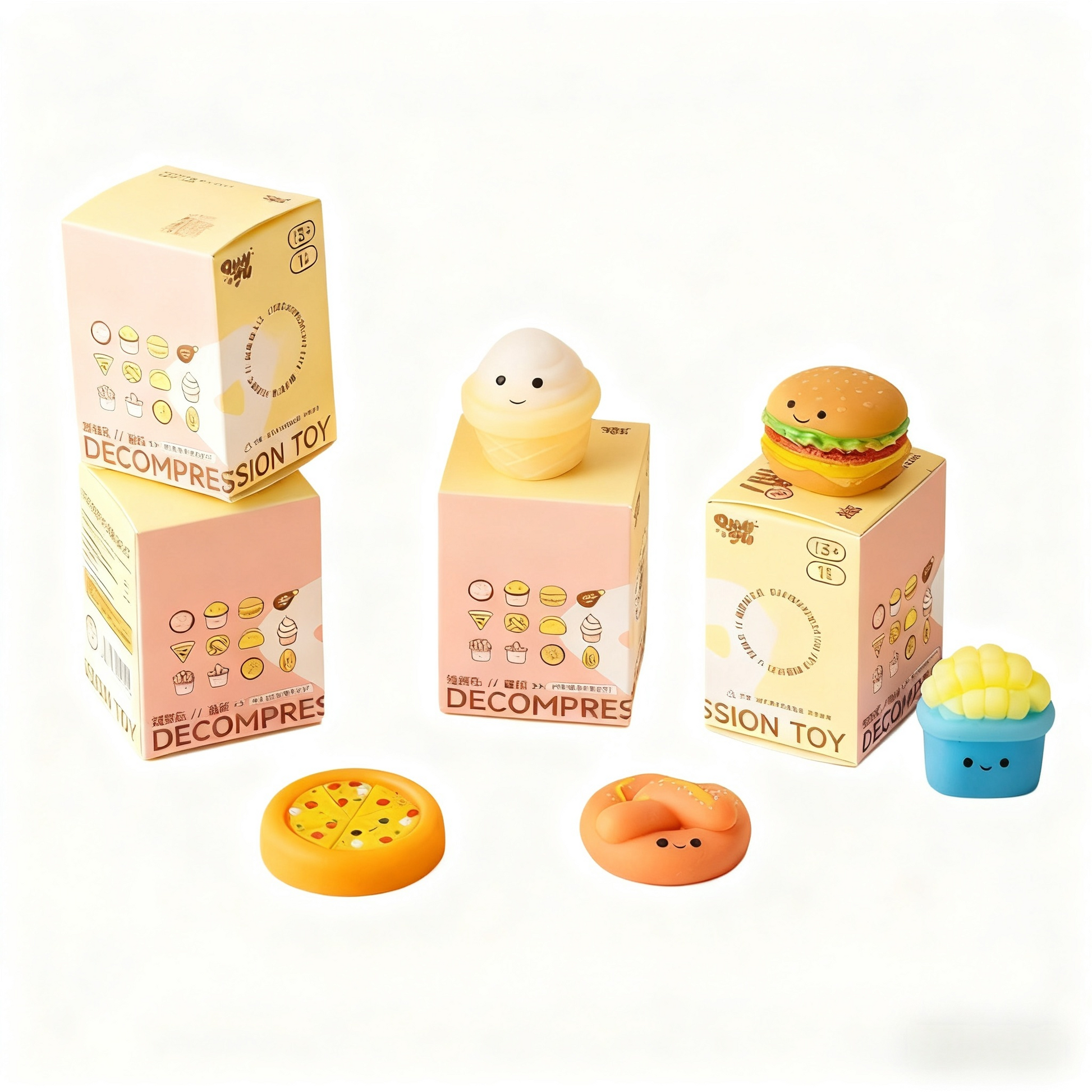 Stress Relief Squishy Blind Box! Baking Dango Vent Toy - Lucky Gift for Children's Wishes
