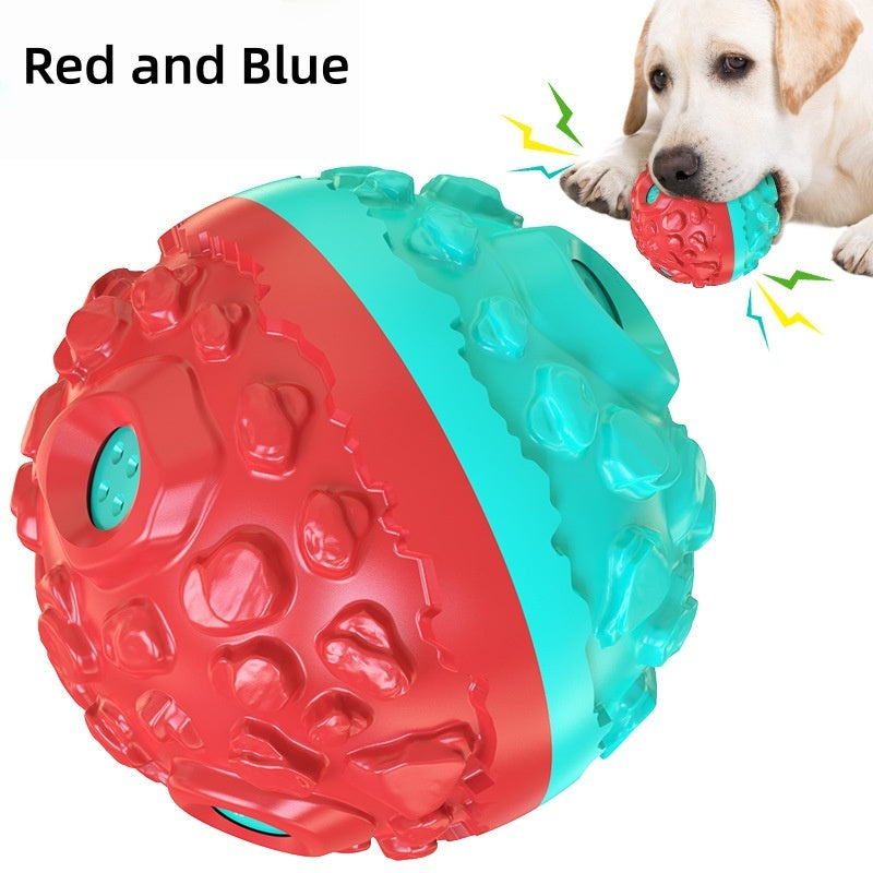 [DFC] Dog Interactive Puzzle Toy Squeaky Ball Chew Teether Pet Training Biting Chew Toy for Dogs