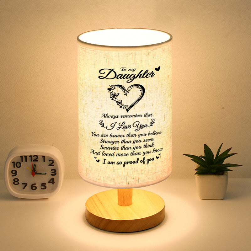 Nordic Wooden Fabric Cover Table Lamp, Modern Ins Creative Decorative Table Lamp, Bedroom USB Warm Light, Cozy And Eye-protecting Night Light, New House Bedroom Decorative Table Lamp,weight 2000g