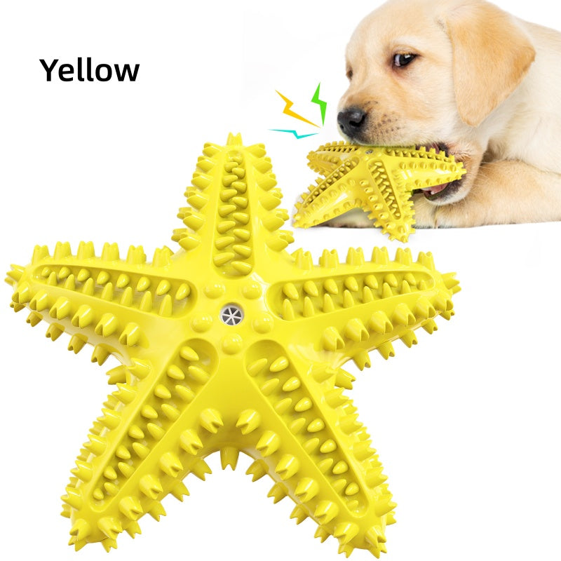[DFC] Dog Dental Chew Toy Indestructible Teeth Cleaning Starfish Puppy Toothbrush Pet Supply Training Chew Ball