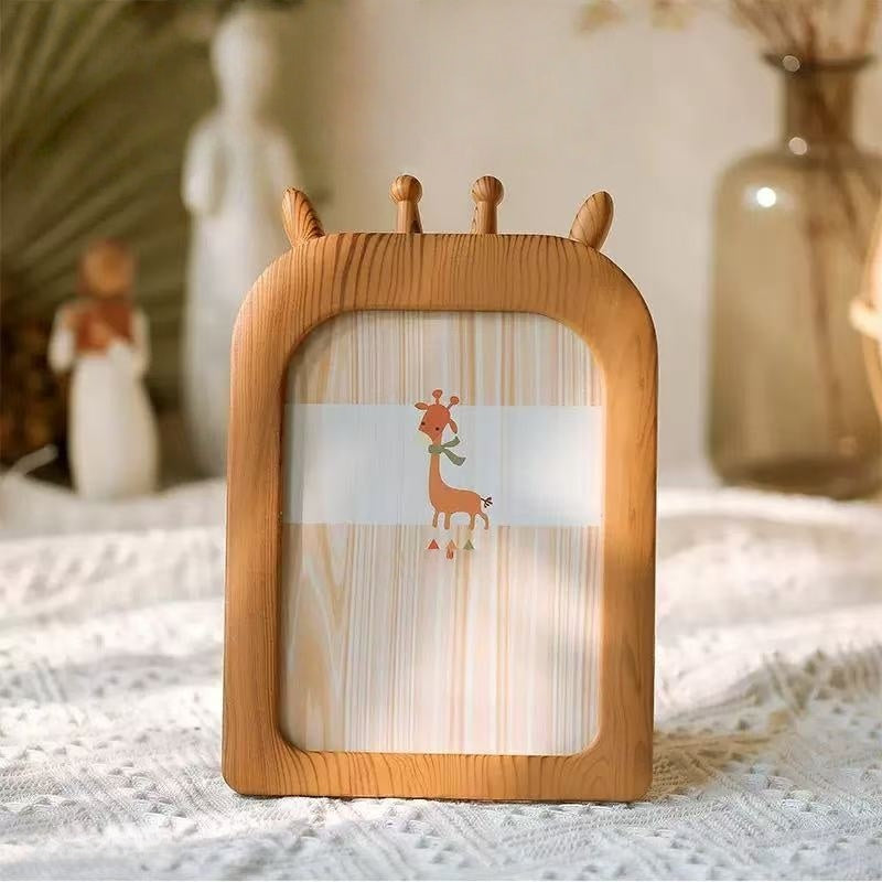 [FREE DELIVERY] Photo Frame 7inch Size 15.7cm*23cm Imitation Wood Design Kids Picture Frame Family Picture Frame Desktop Placed Or Wall-mounted