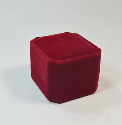 [DFC]A Light Luxury Purple Ring For Women, A Simple And Fashionable European And American Ring, Red Gift Box Set