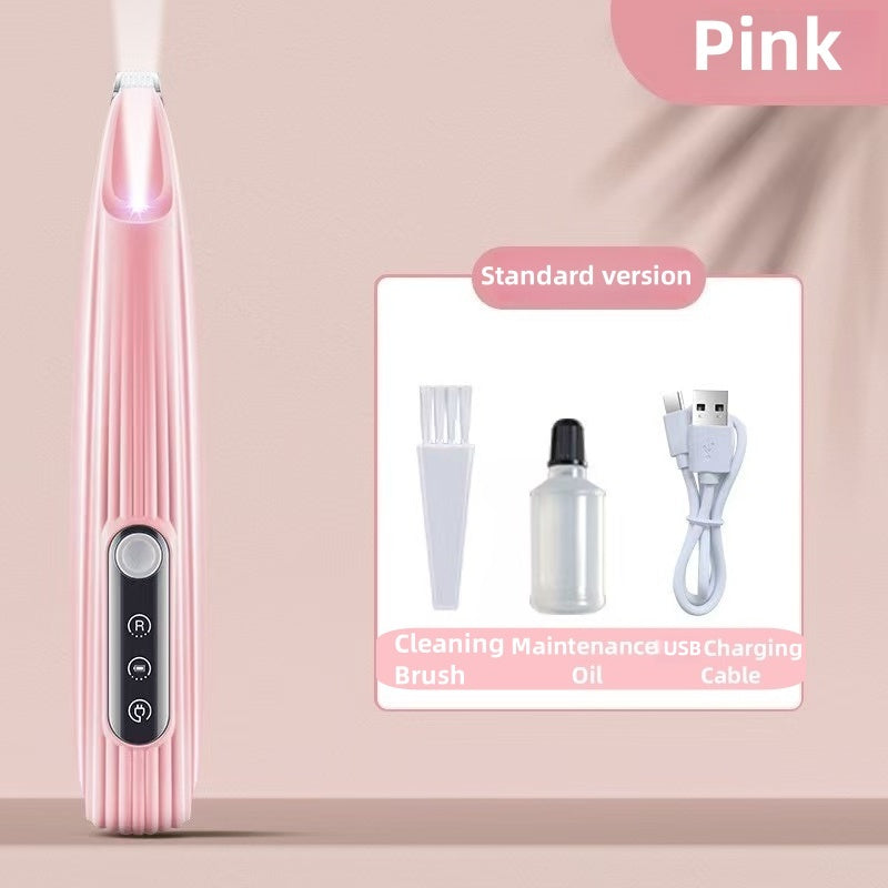 [DFC]Pet Foot Hair Trimmer, Cat And Dog Hair Trimmer, Dog Foot Sole Electric Push With LED Light Lighting, Usb Charging Trimmer