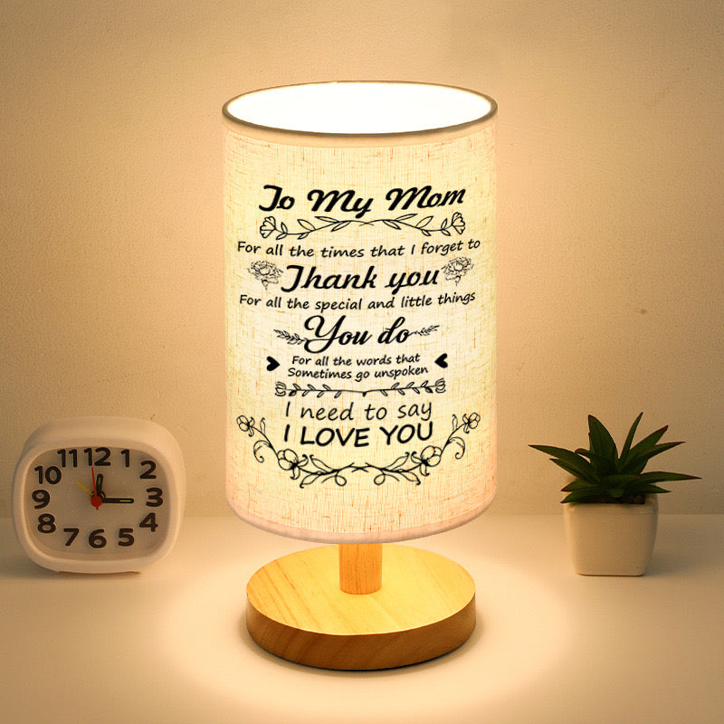 Nordic Wooden Fabric Cover Table Lamp, Modern Ins Creative Decorative Table Lamp, Bedroom USB Warm Light, Cozy And Eye-protecting Night Light, New House Bedroom Decorative Table Lamp,weight 2000g