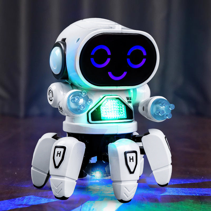 [DFC] Hot Electric Six-Claw Robot Toy, Sings, Dances & Has Light Sound Effects, Use AAA Battery