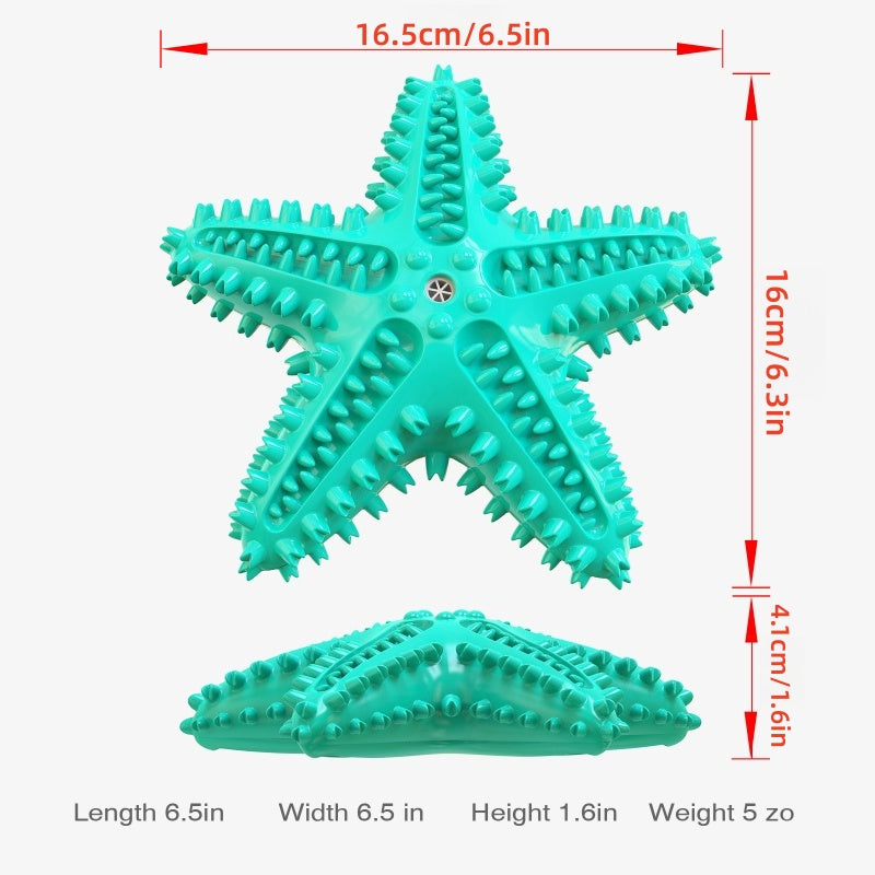 [DFC] Dog Dental Chew Toy Indestructible Teeth Cleaning Starfish Puppy Toothbrush Pet Supply Training Chew Ball