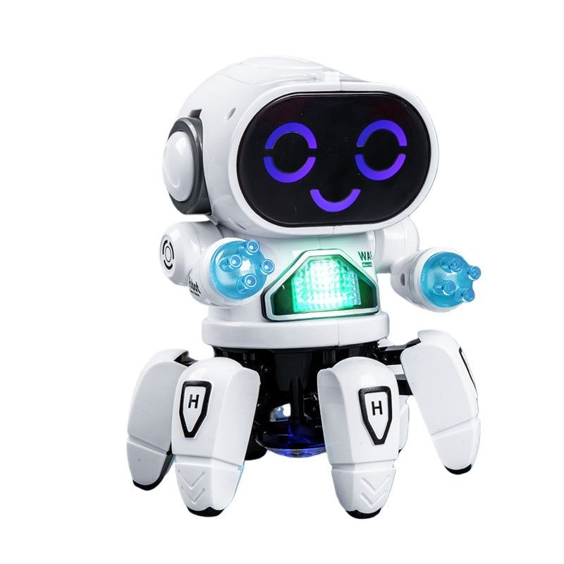 [DFC] Hot Electric Six-Claw Robot Toy, Sings, Dances & Has Light Sound Effects, Use AAA Battery