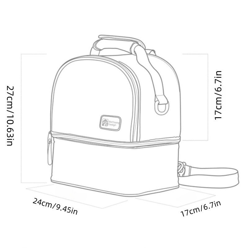 [DFC]Milk Carrying Bag, Mommy Milk Storage Ice Bag, Double-layer Breast Milk Preservation Bag, Bottle Insulation Mommy Bag, Portable Bag For Working Mommy