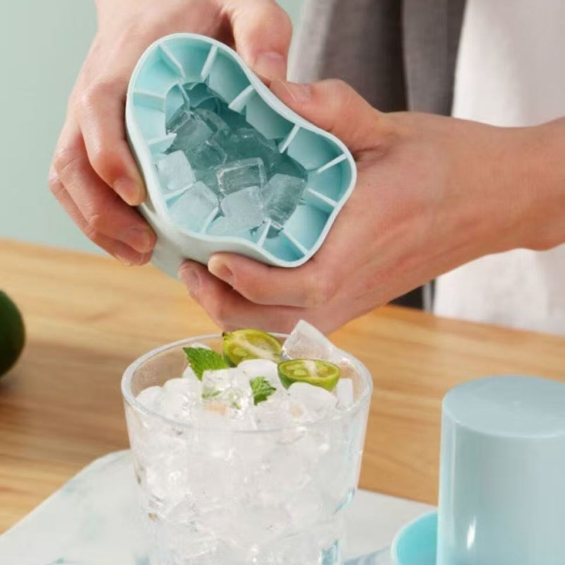[DFC] Cylindrical Ice Cube Tray, Silicone Ice Cube Mold, Mini Ice Cube Cup, Easy-release Ice-making Cup, Ice Storage Box, Beverage Ice Maker
