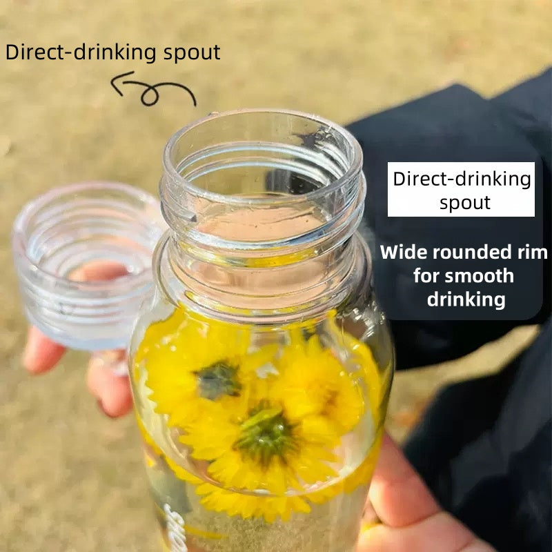 [DFC]Tritan Outdoor Creative Mug Sippy Cup On-the-Go Tumbler Premium Minimalist Design Fresh & Stylish Straight Drinking Bottle 430ml Capacity
