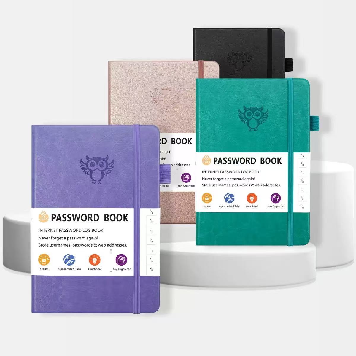 [DFC] Notebook, Owl English Password Book, 32k Simple Notebook, Website Address Book, Phone Book