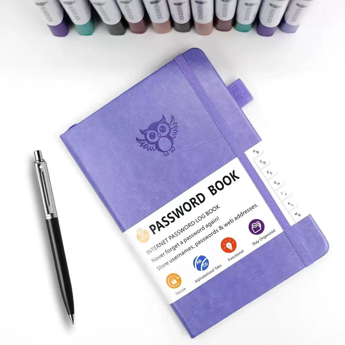 [DFC] Notebook, Owl English Password Book, 32k Simple Notebook, Website Address Book, Phone Book